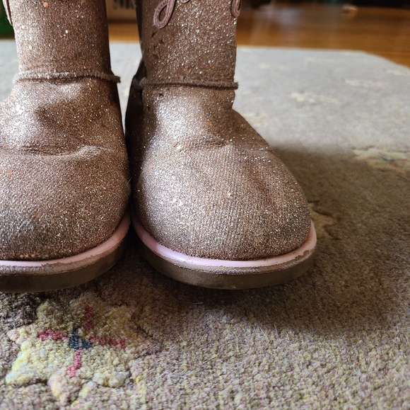 Juicy Coutuer fall winter boots girls size 4 women's 5.5 pink glitter FAIR - Picture 10 of 16